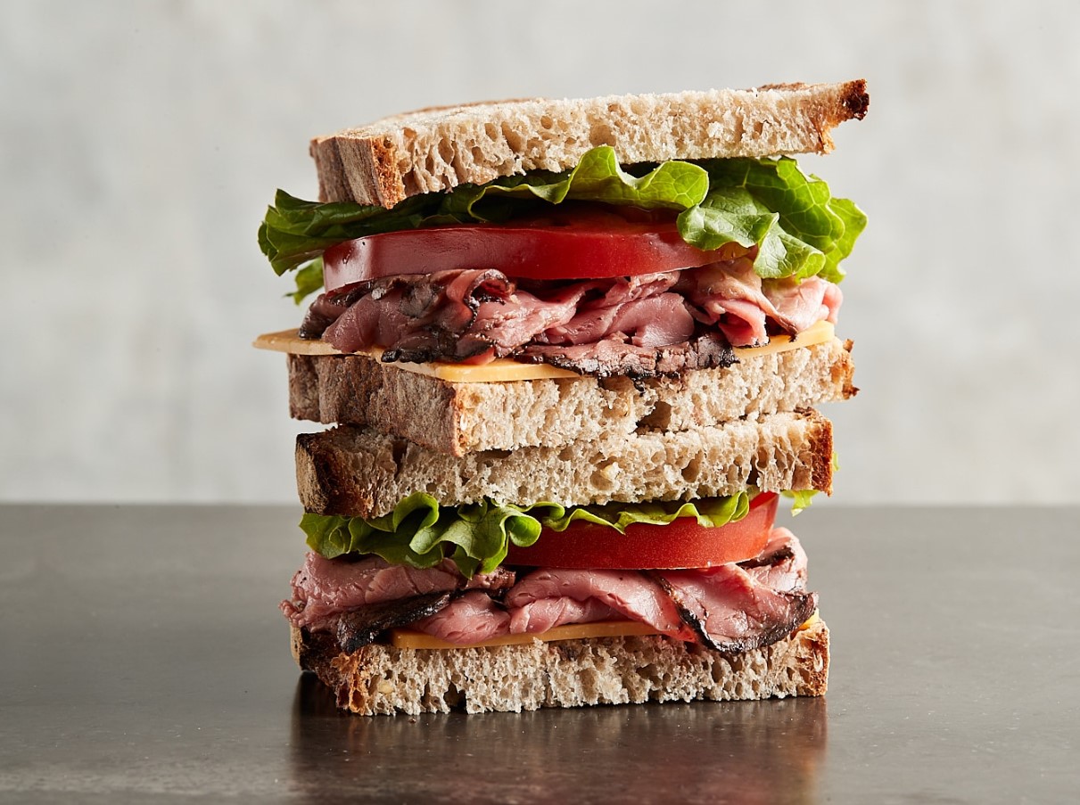 Roast Beef and Cheddar Sandwich